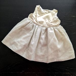 Satin and sparkle baby girl dress